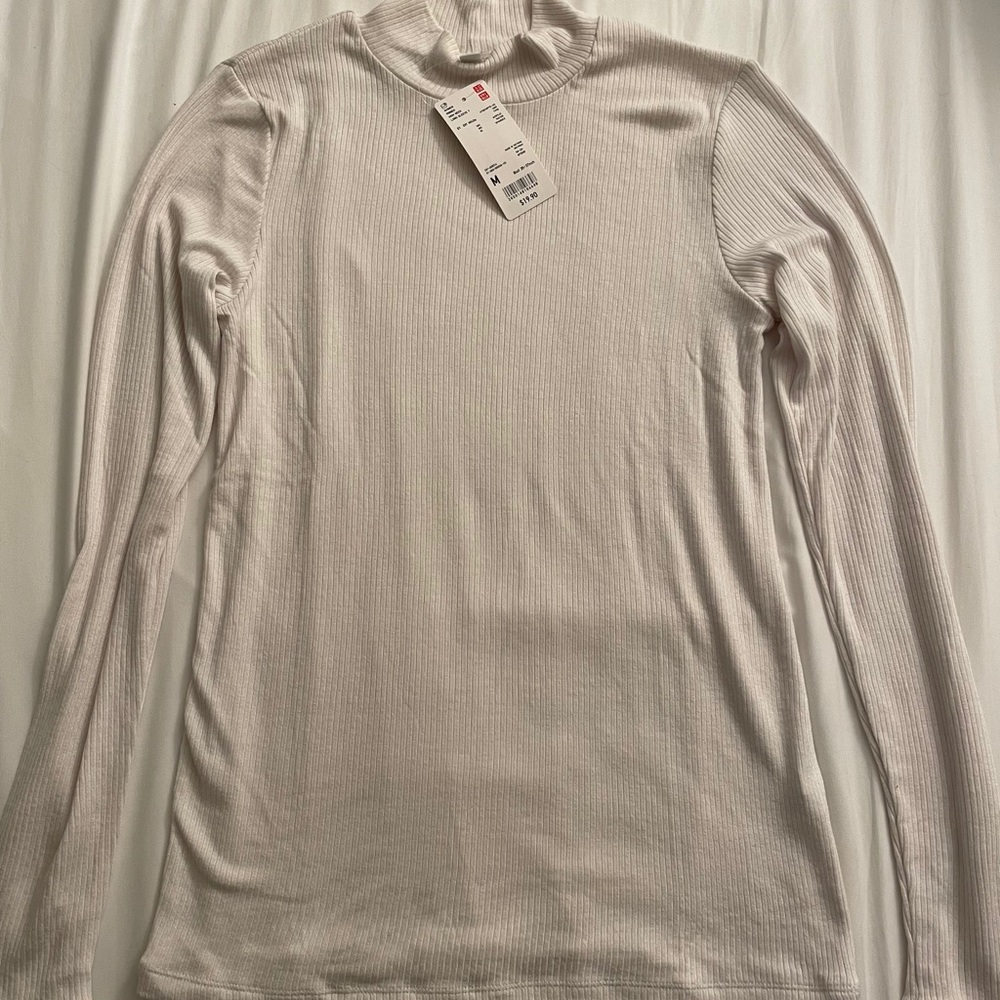 RIBBED HIGH NECK LONG SLEEVE